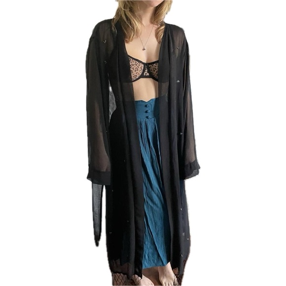 Vintage Slip Duster Kimono Cardigan - Picture 2 of 4